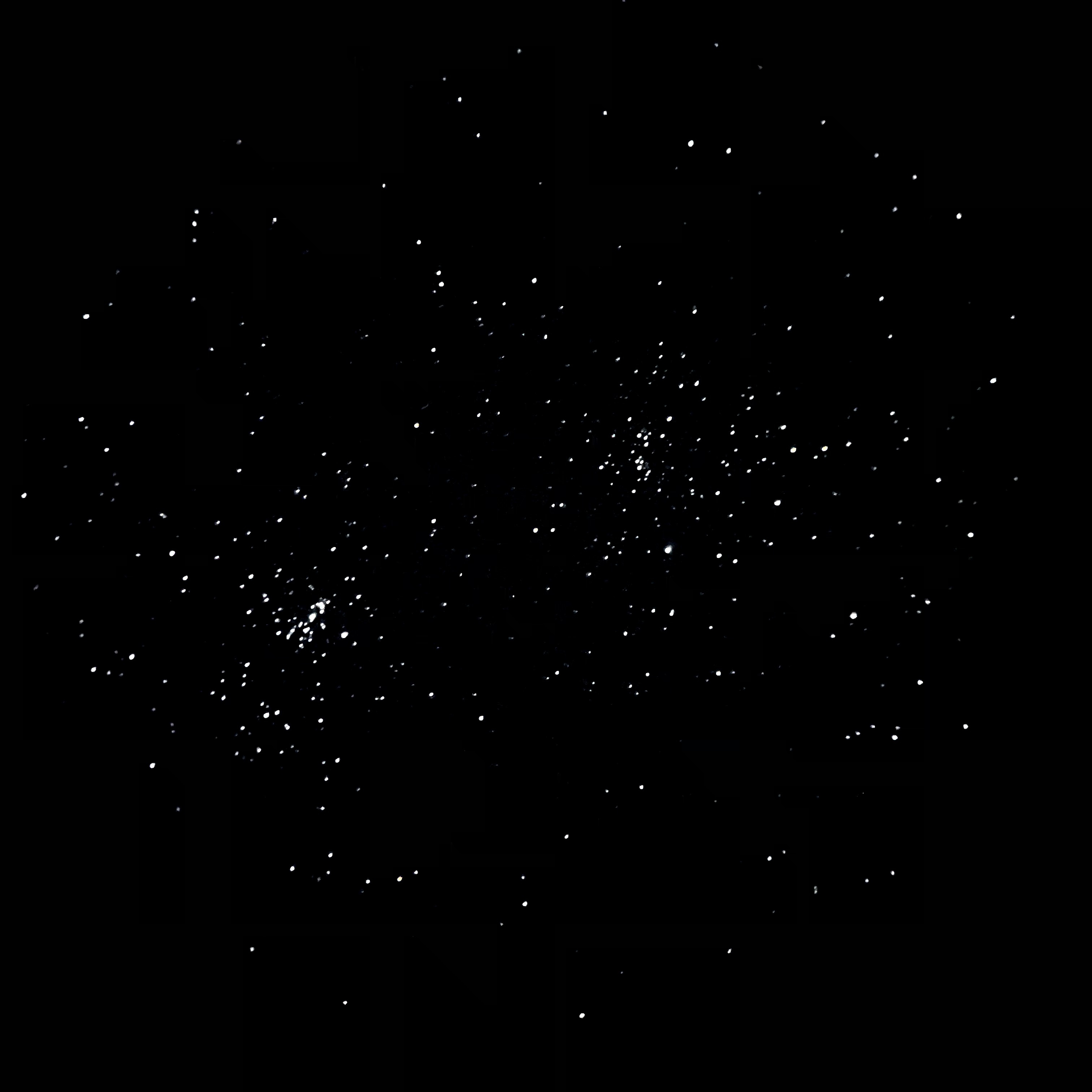 Photo d'un double amas d'étoiles